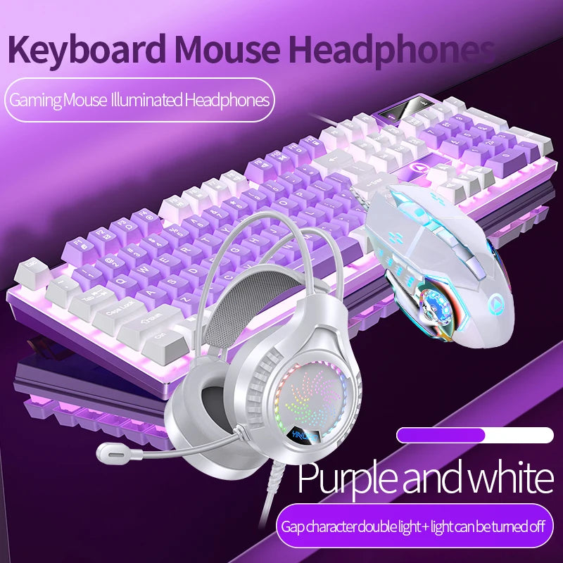 3-in-1 Gaming Bundle — Backlit Keyboard, Mouse & Headset