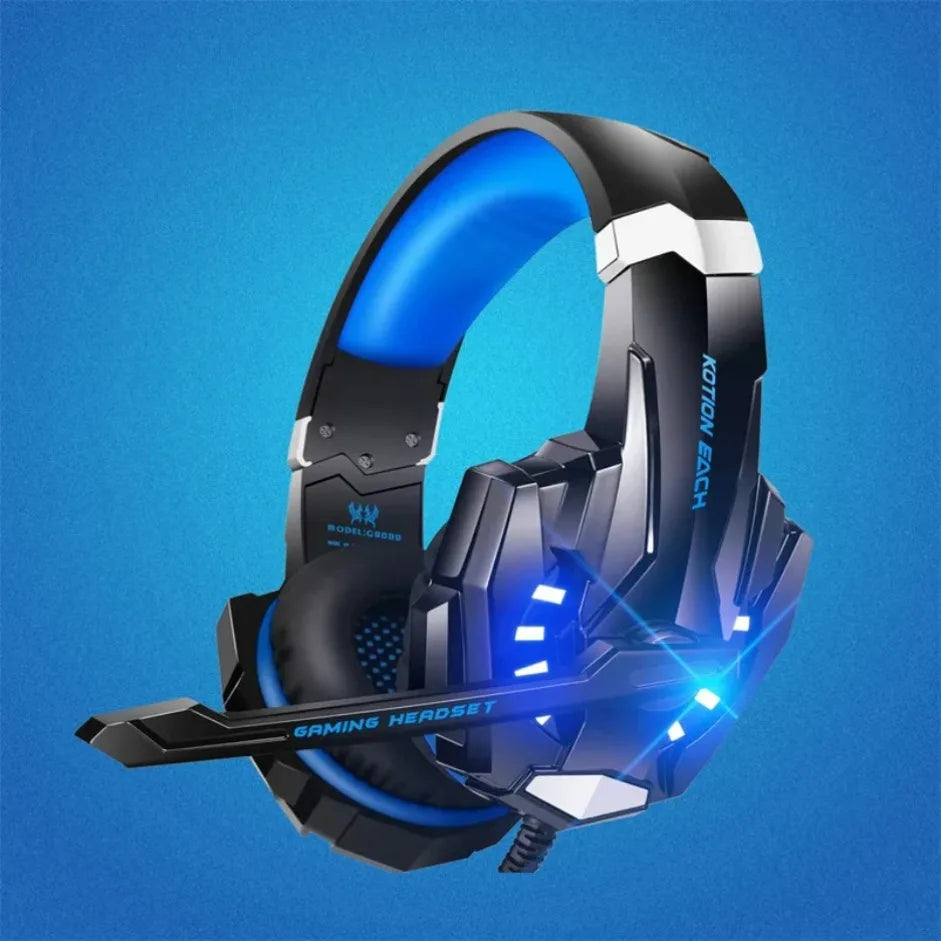 G9000 Gaming Headset — Deep Bass, Glowing Earcups